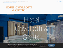 Tablet Screenshot of hotelcavallotti.it